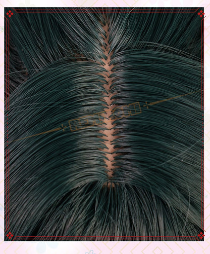 Peruca de Cosplay Maomao Sintética Anime The Apothecary Diaries Cabelo Verde 2 Estilos Kusuriya no Hitorigoto Grampo de Cabelo Touca + Touca de Peruca