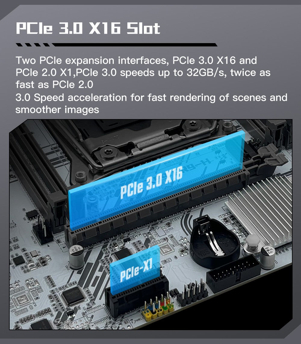 MACHINIST White X99 PR9-H Motherboard combo Intel Xeon E5 2630 V4 LGA 2011-3 CPU DDR4 16GB RAM NVME m.2 Optional kit set