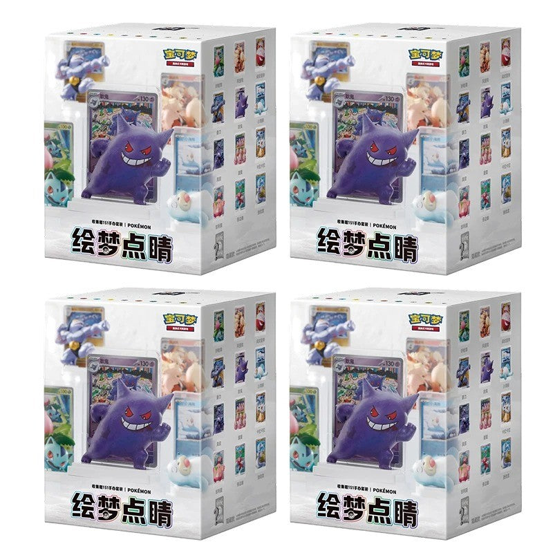 PTCG Dreamy Paint 151: Kit de Bonecos Colecionáveis (Chinês Simplificado), Caixa Surpresa, Modelo de Anime, Pacotes de Cards Impulsionadores – Pronta Entrega