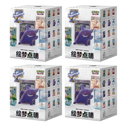 PTCG Dreamy Paint 151: Kit de Bonecos Colecionáveis (Chinês Simplificado), Caixa Surpresa, Modelo de Anime, Pacotes de Cards Impulsionadores – Pronta Entrega