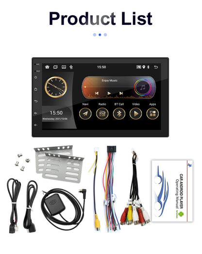 7/9/10'' 2 Din Android 13 auto Car Radio 64G Multimedia Video Universal Stereo Carplay gps For Volkswagen Nissan Hyundai Kia toy