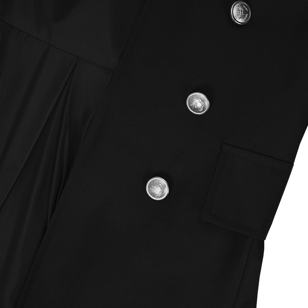 Medieval Steampunk Retro Gothic Coat Trench Coat Victorian Uniform Mid-length Men's Top