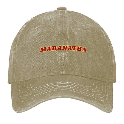 Maranatha Maranatha Maranatha Baseball Cap Military Cap Man foam party Hat Golf Hat Man For Women Men's