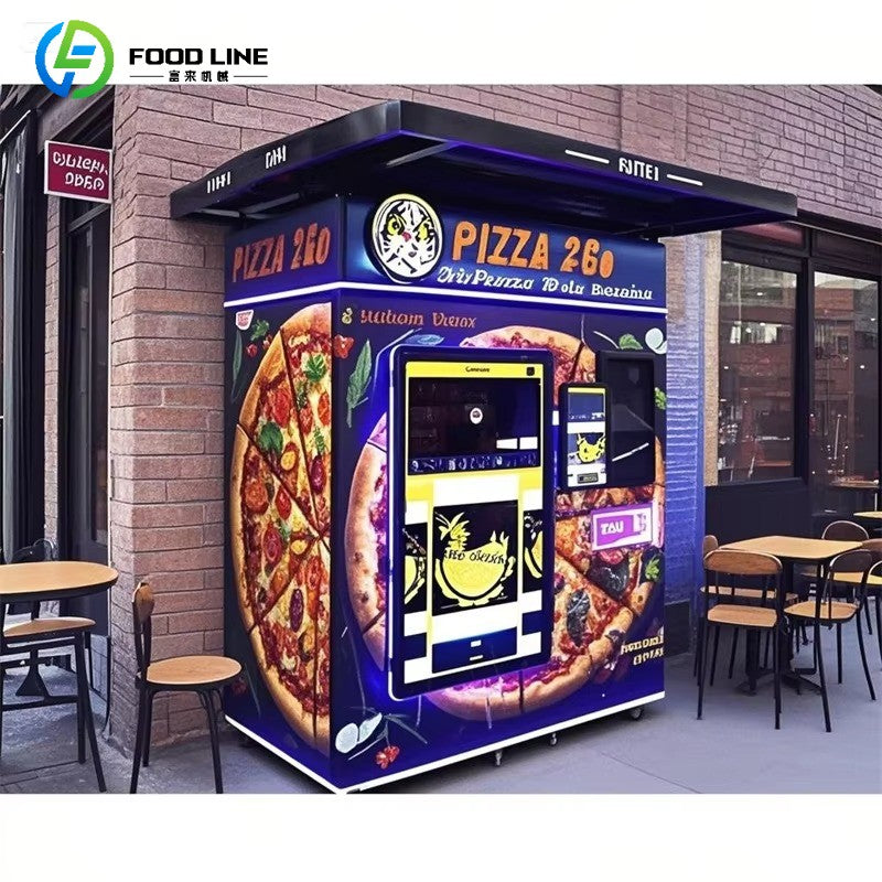 Outdoor Fully Automatic Factory Smart Touch Screen Pizza Vending Machine Wholesalers