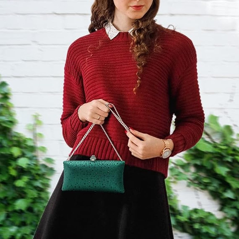 Luxury Design Crossbody Shoulder Bags For Women Evening Handbag Fashionable Outfits Wedding Women Green Clutch Purses