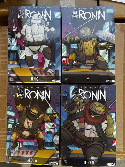 NECA Tartarugas Ninja Mutantes Adolescentes O Último Ronin Ultimate Yi Odyn Moja UnoRe-Evolution Boneco de Ação