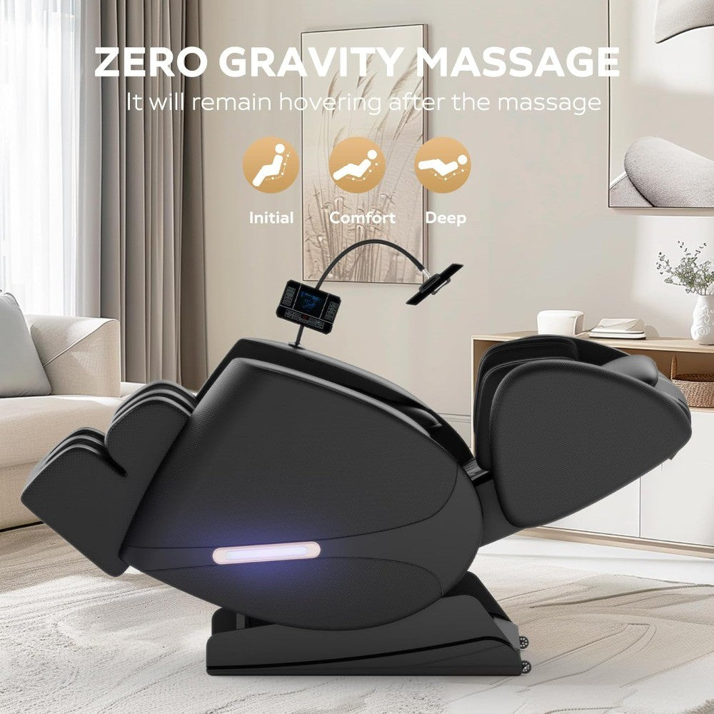 Full Body Massage Chair with Zero Gravity, Massage Chair Recliner with Heating, Airbags, Bluetooth Speaker, Foot Roller
