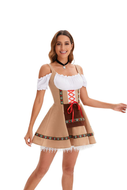 Halloween Party Costumes Makeup Dance Cosplay Clothing Stage Performance Costume Beer Girl Dresses
