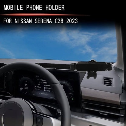 FOR 2023 NISSAN SERENA C28 Mobile phone holder for right-hand drive and storage box behind the screen
