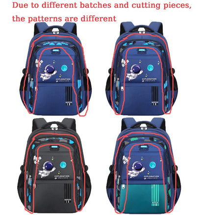 Mochila Infantil Escolar para Meninos, Mochila Escolar de Astronauta, Impermeável, para Livros do Ensino Fundamental, Mochila Infantil