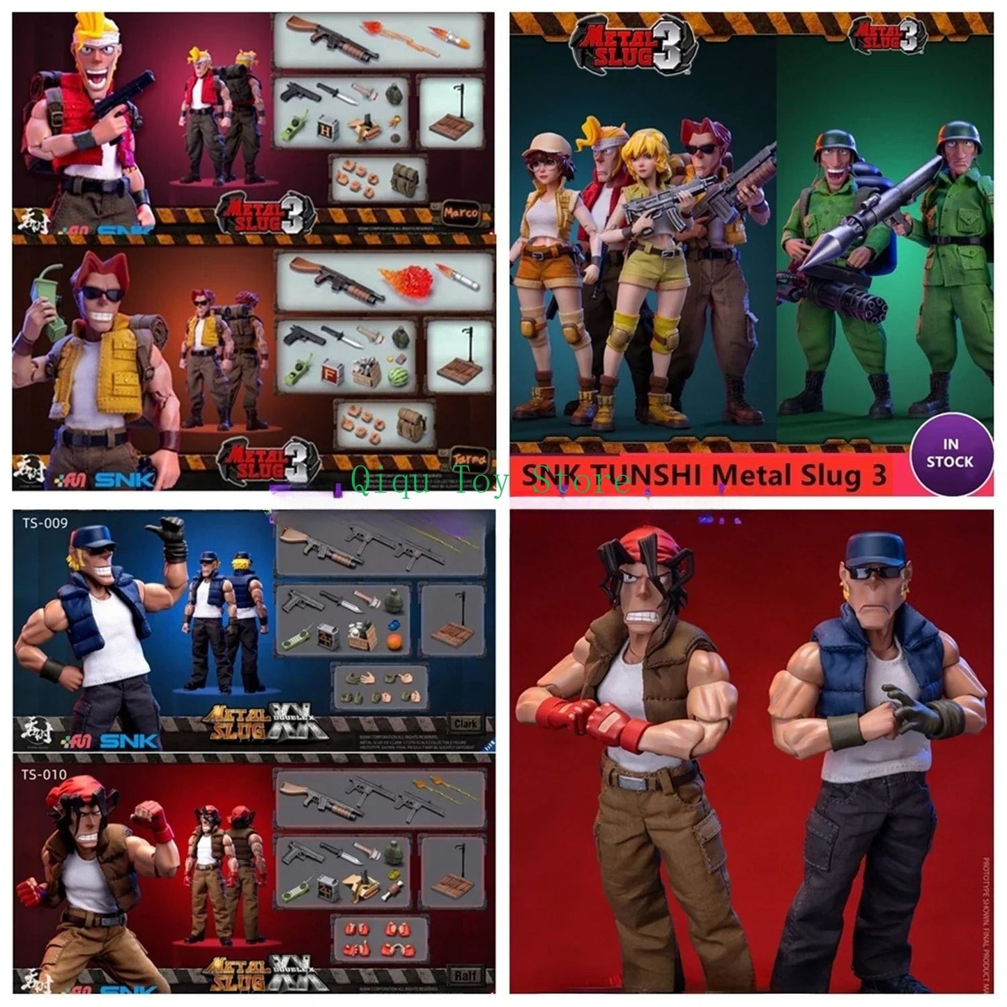 ?EM ESTOQUE?TUNSHI Studio Original SNK Modelo Oficial Metal Slug 3 Marco Tarma Clark Still RALF JONES Soldado Rebelde 1/12 Mecha Brinquedo