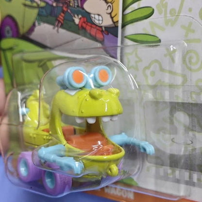 Genuine Hot Wheels Premium Pop Culture Rugrats Reptar Wagon Remorque HDX63 Metal Collectible 1/64 Diecast Model Vehicle Toys