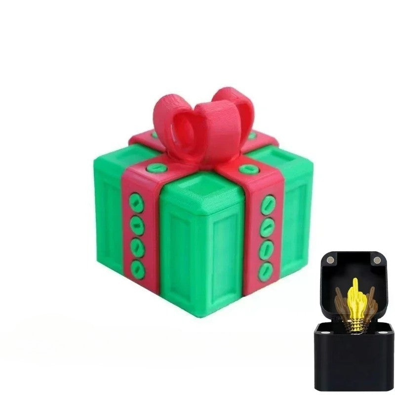 Out of the Box Pop-Up Middle Finger Gift Box Creative Desk Home Decor Gifts Middle Finger Novelty Christmas Funny Prank Gift