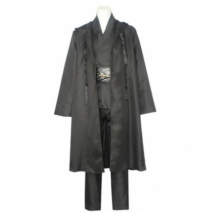 Wars Anakin Jedi Knight Cosplay Costume Hood Cape Anime Classic Movie For Men Women Halloween Fancy Brown