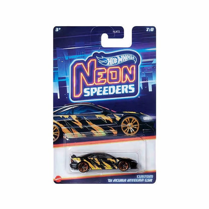Hot Wheels Neon Speeders Series 8 Diecast Car Set 1/64 Scale Models Mazda RX-7 Datsun 510 B C D HLH72 Collectible Toy Xmas Gifts