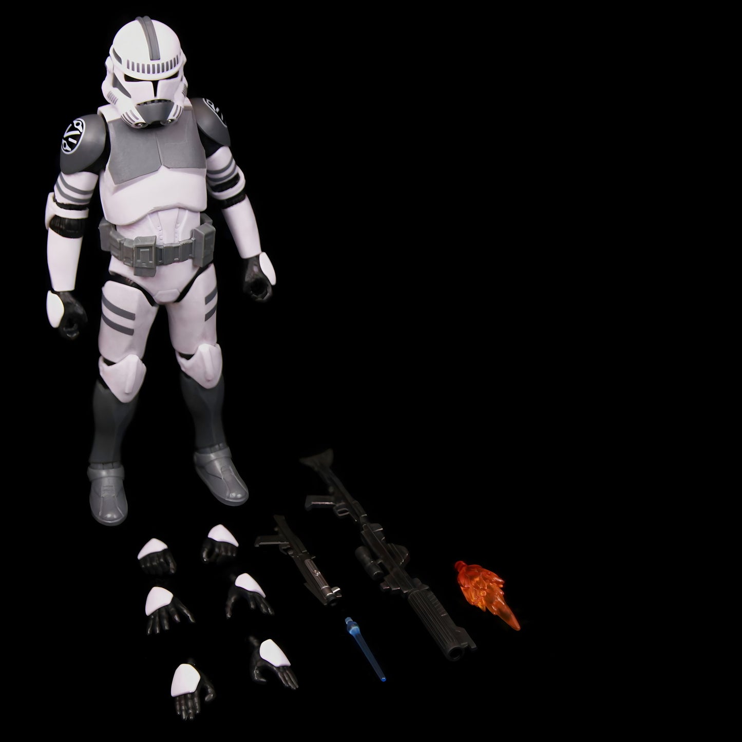 New Body(JOV3.0) - Star Wars 104th Trooper Wolf Pack Boost Sinker Comet Kamino ARC Trooper Grey Team 6" Boneco Articulado Brinquedos de Clone