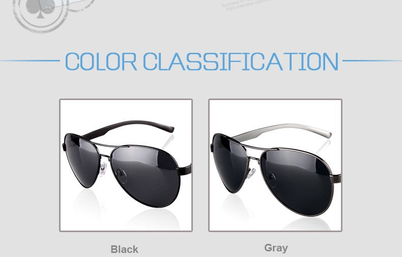 Classic Polarized Pilot Sunglasses For Male Driving Black Sun Glasses Men's Vintage Eyewear Gafas De Sol 8955