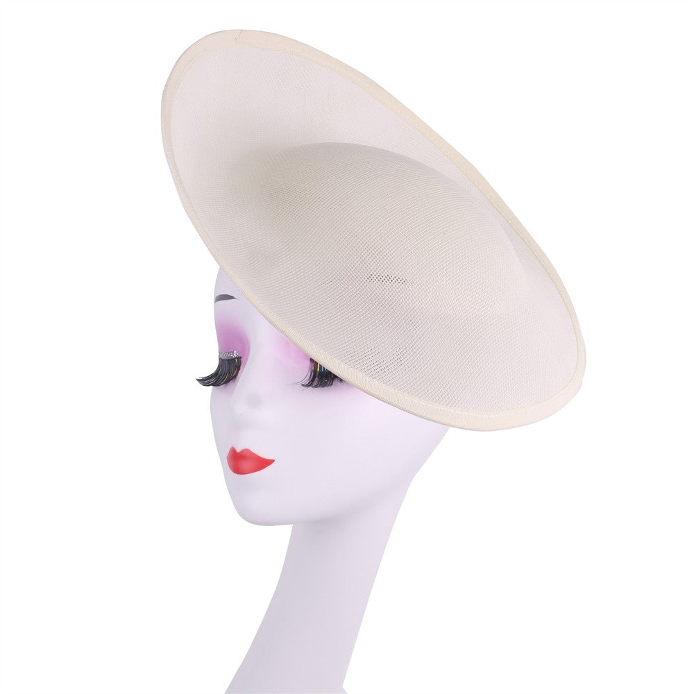 30CM Round Fascinator Base Make Millinery Cap Fabric Supplies DIY Hair Accessories For Women Wedding Fascinator Hat Formal Event