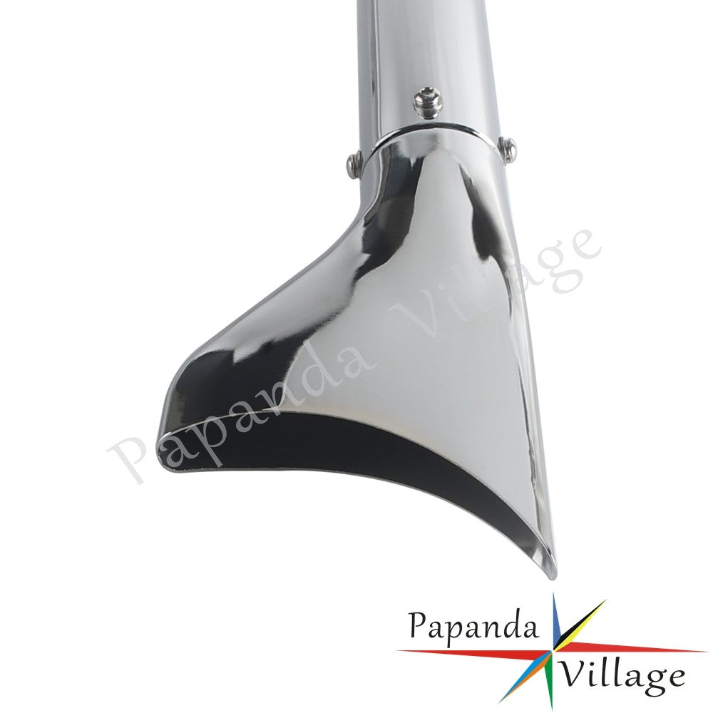 Old School Chrome 33/36/39/42 inch Fishtail Exhaust Mufflers For Harley Softail FLS FLSS FXSTDI  FXCW  FLSTFBS 2007 - 2017