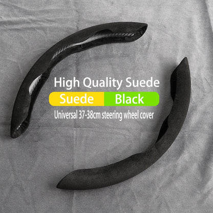 Car Suede Steering Wheel Cover Breathable For Haval H6 Jolion Dargo Chulian M6 H9 H4 H2 H3 H7 H8 F7 F7X C50 2022