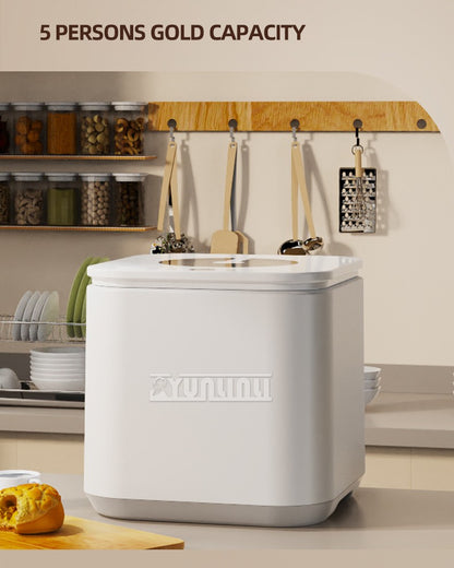Intelligent Kitchen Dishwasher, Mini Fully Automatic Disinfection Cabinet Bowl Dishes Dishes Intelligent