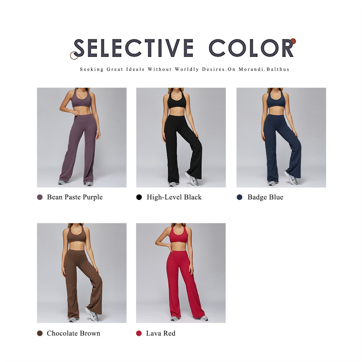 Hearuisavy Sports Set Women Gym H-Back Brushed-Feel Yoga Bra Running Breathable Quick Dry Tight Fitness Top High Waisted Pants