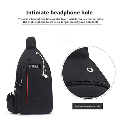 Men Small Casual Multifunctional Shoulder Bag Crossbody Bag On Shoulder Portable Travel Sling Bag Pack Messenger Pack Chest Bag