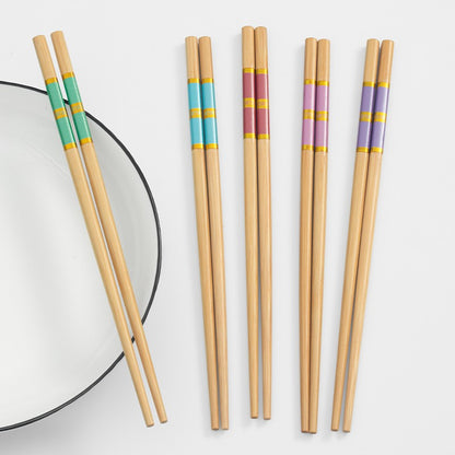 Conjunto de Hashis de Bambu Natural, Utensílios de Mesa Domésticos de Alta Qualidade, Sem Tinta e Sem Cera