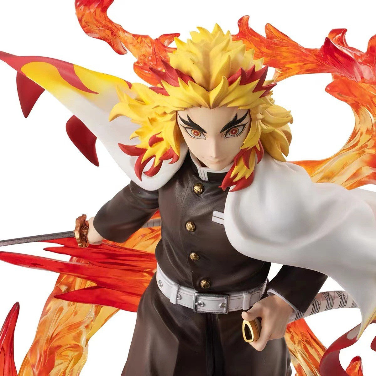 22/30CM Anime Demon Slayer Figura Nezuko Tanjiro Zenitsu Inosuke Kyoujuro Giyuu Kawaii Qposket PVC Modelo Brinquedos Presente