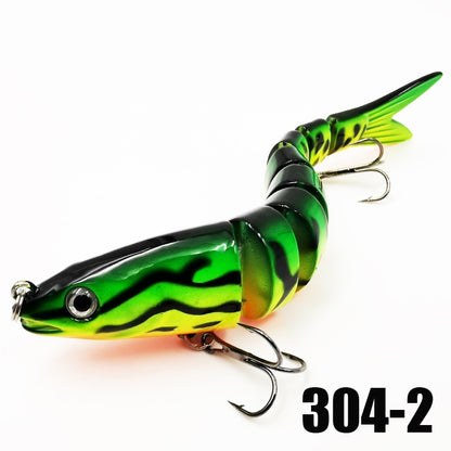 Iscas de Pesca Multi Articuladas Swimbait Crank Bait Isca Artificial Biônica de Afundamento Lento Água Doce Água Salgada Acessórios de Pesca de Truta Baixo