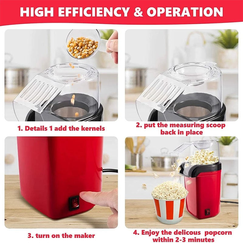 Household Popcorn Makers Mini Popcorn Machine Electric Appliance Machine Fully Automatic Popcorn Machine For Kitchen