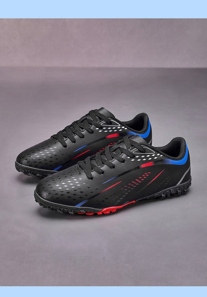 Men Indoor Football Field Boots Fast Non-Slip Football Shoes Training TF Soccer Shoes Society Cleats Sneaker Professional Unisex