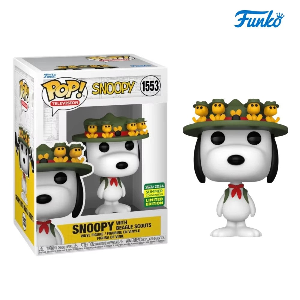 Funko Pop Snoopy Beagle Scouts Série Boneco de Ação Anime Woodstock Astronauta Joe Cool Brinquedo Modelo Figuras Edição Limitada Presentes