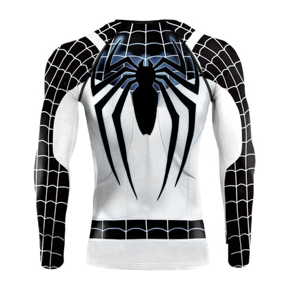 Men Gym T-shirts Superhero 3D Printed Cosplay Top Fitness Compression Tee Shirt Long Sleeve Elastic Sportwear Fashion Male Cloth