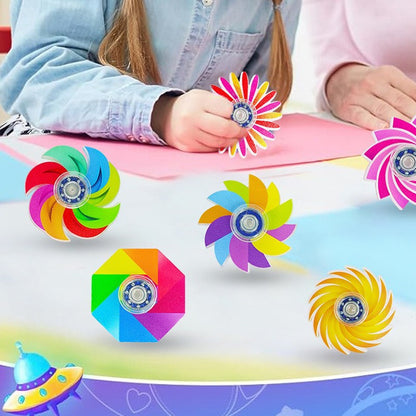 5-20Pcs Mini Ranbow Fidget Spinner Stress Relief Goodie Bag Filler Home Festival Game Birthday Gift Party Favor Classroom Prize