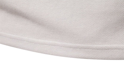 AIOPESON Men's Embroidery Polo Shirt Fashion Turn down Collar Casual Social Luxury Golf Shirt