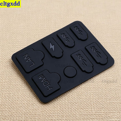 Cltgxdd 1 set dustproof plug protective cover silicone shell dustproof USB port dustproof kit for PS5 ultra-thin console