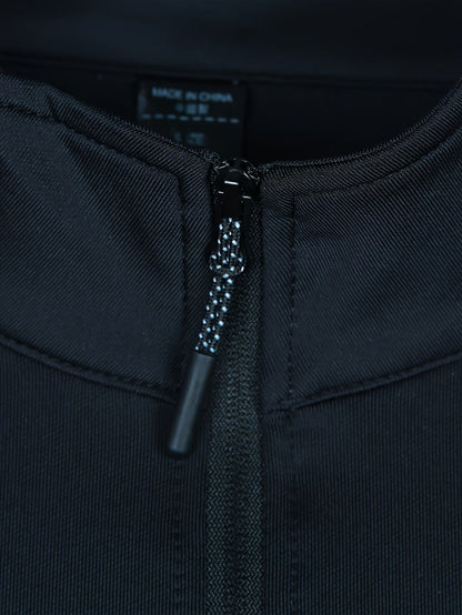 Coat men's half zipper quick drying anti wind drying clothes, running training basketball equipment, long sleeved fitness clothe