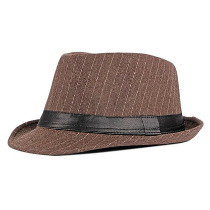 Chapéu de Lã para Casamento Primavera Verão para Homens de Meia-Idade, Casal, Moda Outono Inverno, Festa Xadrez, Design de Luxo, Chapéu Jazz Fedora para Mulheres
