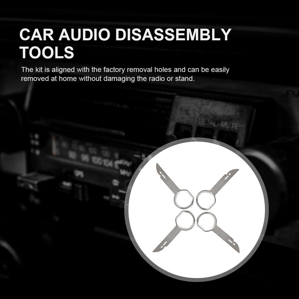 Chave de Remoção de Áudio Automotivo 4 Peças CD DVD Rádio Estéreo Ferramenta de Remoção Ferramenta de Remoção de Instalação de Som Automotivo para Mercedes Benz para Skoda para Audi