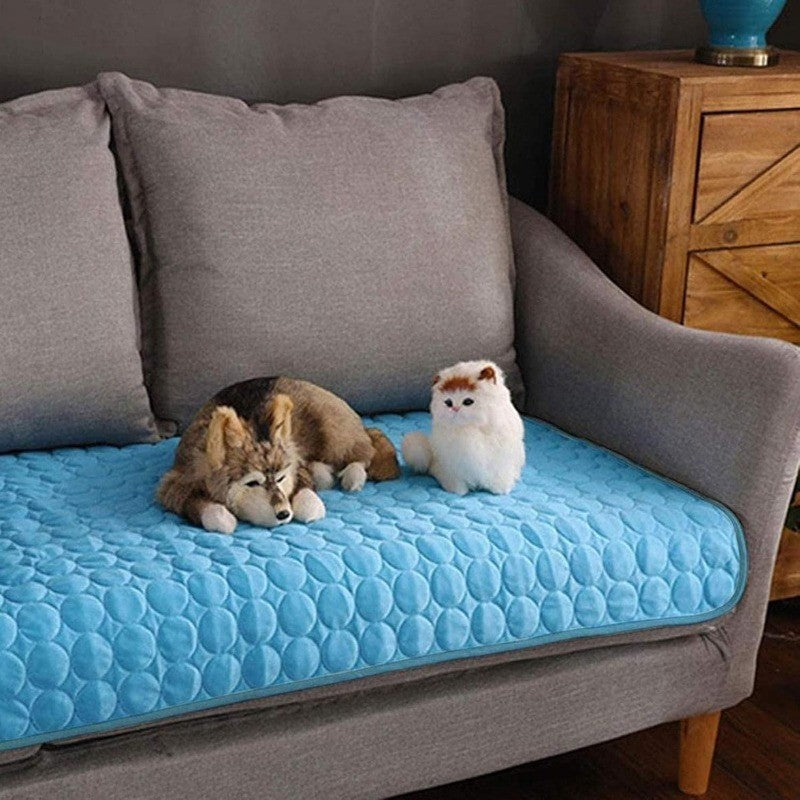 1 tapete de resfriamento para cães, tapete de gelo para animais de estimação para verão, cães grandes e pequenos, gatos, sofá, cama, acessórios para animais de estimação, cobertor de almofada de gelo de verão para gatos