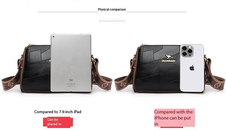 Luxury Kangaroo New Genuine High Quality Soft Leather Women Purses Cofrossbody Bag Designer Brand Ladies Shoulder Crossbody Bags