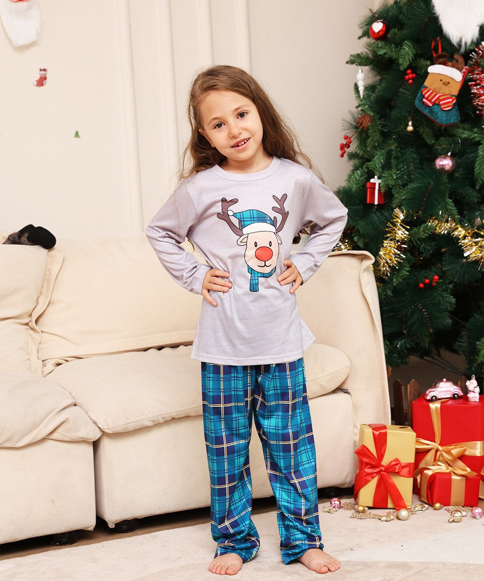 Family Matching Xmas Pajamas Outfits Set Deer Printed 2026 Christmas Family Look Same Adult Kids Mother Daughter Pyjamas Clothes