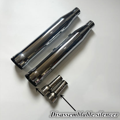 For Harley XL883 1200 X48 custom low bass cobra exhaust back section, cobra exhaust with detachable