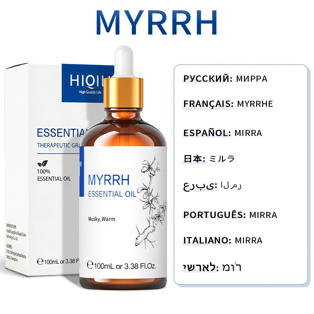 HIQILI 100ML Lavender Jasmine Rose Vanilla Mint  Eucalyptus Lemon Essential Oils for Diffuser, Humidifier, Massage, Skin, Hair