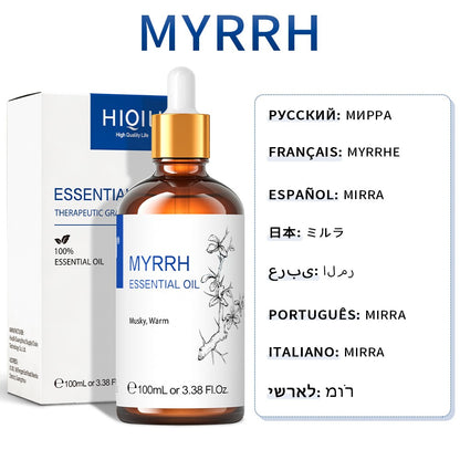 HIQILI 100ML Lavender Jasmine Rose Vanilla Mint  Eucalyptus Lemon Essential Oils for Diffuser, Humidifier, Massage, Skin, Hair