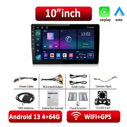 ESSGOO Car Radio Wireless Carplay Android Auto 2 Din 7"/9" GPS Navigator MP5 Player Glass Screen  Wi-Fi FM BT Car Stereo