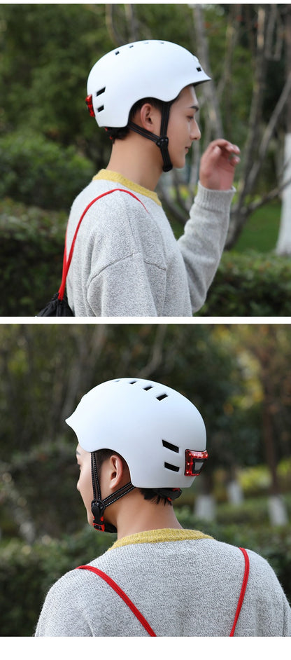 NOVO Capacete de Ciclismo Inteligente com Luz Traseira de LED Bicicleta Adulto Elétrica MTB Bicicleta de Estrada Patinete para Esporte Capacete Urbano Masculino Feminino 2#