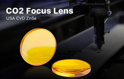 Focus Lens USA CVD ZnSe DIA 12 15 18 19.05 20 FL 38.1 50.8 63.5 76.2 101.6 127mm for CO2 Laser Engraving Cutting Machine
