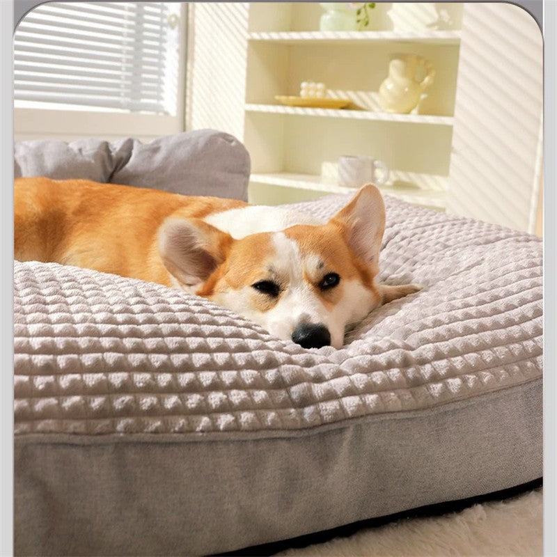 Sofá para Cachorros Grandes Confortável Outono e Inverno Golden Retriever Cama Grande e Profunda para Cães Gatos Canil Ninho de Estimação
